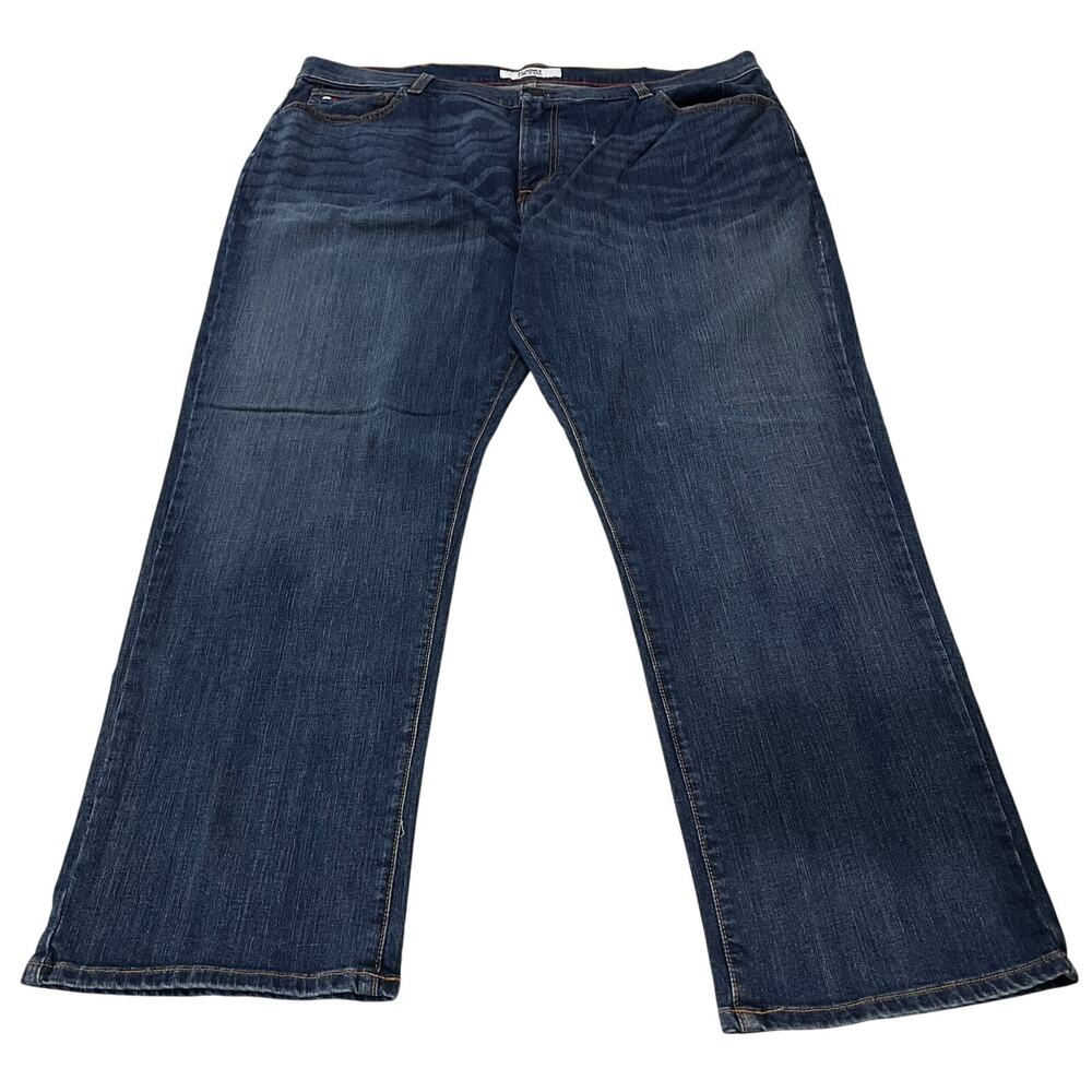 15-5 TOMMY HILFIGER Tommy Jeans Men's Straight Jeans Dark Wash 42x30
